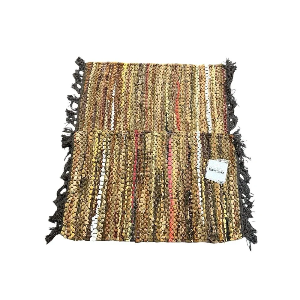 Tuscan Leather Placemats Set of 6 Heat Resistant, Waterproof, Non-Slip Boho NEW